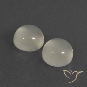 6.91 ct natürliche Warmweiß Mondstein-Edelsteine, Runden, Lichtdurchlässig