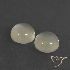 5.98 ct natürliche Warmweiß Mondstein-Edelsteine, Runden, Lichtdurchlässig