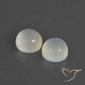 4.80 ct natürliche Warmweiß Mondstein-Edelsteine, Runden, Lichtdurchlässig