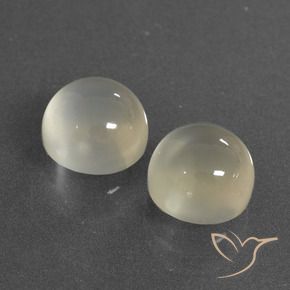 7.28 ct natürliche Warmweiß Mondstein-Edelsteine, Runden, Lichtdurchlässig