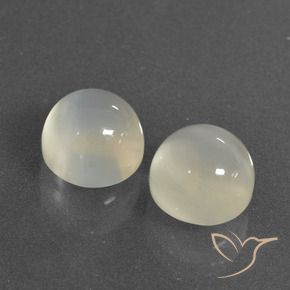 7.84 ct natürliche Warmweiß Mondstein-Edelsteine, Runden, Lichtdurchlässig