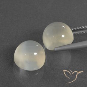 7.84 ct natürliche Warmweiß Mondstein-Edelsteine, Runden, Lichtdurchlässig