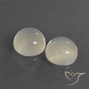 6.33 ct natürliche Warmweiß Mondstein-Edelsteine, Runden, Lichtdurchlässig
