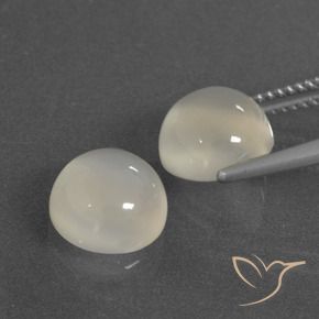 6.33 ct natürliche Warmweiß Mondstein-Edelsteine, Runden, Lichtdurchlässig