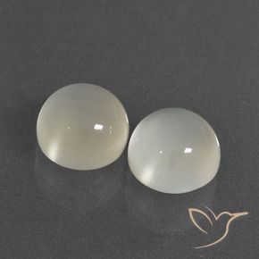 7.23 ct natürliche Warmweiß Mondstein-Edelsteine, Runden, Lichtdurchlässig