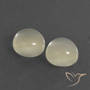 6.43 ct natürliche Warmweiß Mondstein-Edelsteine, Runden, Lichtdurchlässig