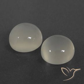 6.41 ct natürliche Warmweiß Mondstein-Edelsteine, Runden, Lichtdurchlässig