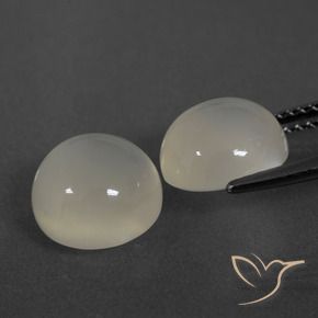 6.41 ct natürliche Warmweiß Mondstein-Edelsteine, Runden, Lichtdurchlässig