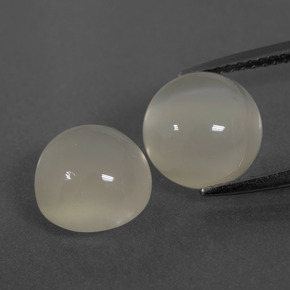 6.72 ct natürliche Warmweiß Mondstein-Edelsteine, Rund Schliff, Lichtdurchlässig