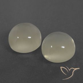 7.14 ct natürliche Warmweiß Mondstein-Edelsteine, Runden, Lichtdurchlässig