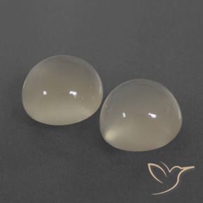 6.26 ct natürliche Warmweiß Mondstein-Edelsteine, Runden, Lichtdurchlässig