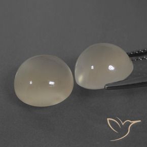 6.26 ct natürliche Warmweiß Mondstein-Edelsteine, Runden, Lichtdurchlässig