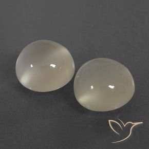 6.24 ct natürliche Warmweiß Mondstein-Edelsteine, Runden, Lichtdurchlässig