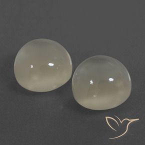 7.15 ct natürliche Warmweiß Mondstein-Edelsteine, Runden, Lichtdurchlässig