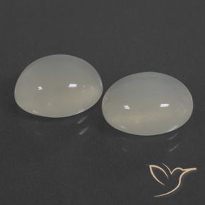 7.19 ct natürliche Warmweiß Mondstein-Edelsteine, Oval, Lichtdurchlässig