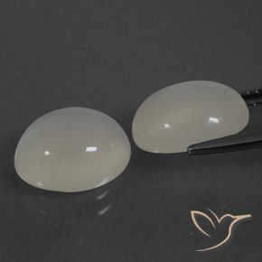 7.19 ct natürliche Warmweiß Mondstein-Edelsteine, Oval, Lichtdurchlässig