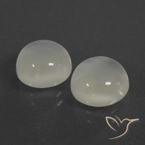 6.13 ct natürliche Warmweiß Mondstein-Edelsteine, Runden, Lichtdurchlässig