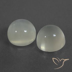 7.60 ct natürliche Warmweiß Mondstein-Edelsteine, Runden, Lichtdurchlässig