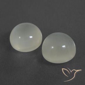 6.94 ct natürliche Warmweiß Mondstein-Edelsteine, Runden, Lichtdurchlässig