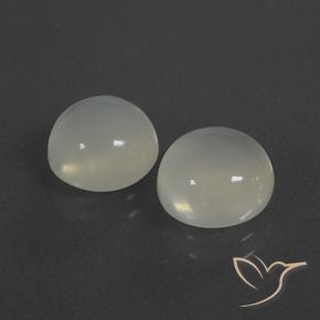 6.12 ct natürliche Warmweiß Mondstein-Edelsteine, Runden, Lichtdurchlässig