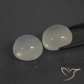 6.12 ct natürliche Warmweiß Mondstein-Edelsteine, Runden, Lichtdurchlässig