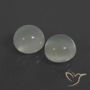 4.91 ct natürliche Warmweiß Mondstein-Edelsteine, Runden, Lichtdurchlässig