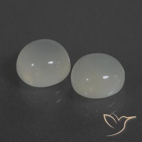 6.17 ct natürliche Warmweiß Mondstein-Edelsteine, Runden, Lichtdurchlässig