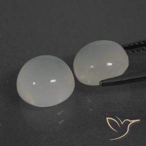 6.17 ct natürliche Warmweiß Mondstein-Edelsteine, Runden, Lichtdurchlässig
