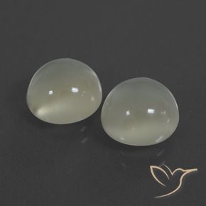 6.90 ct natürliche Warmweiß Mondstein-Edelsteine, Runden, Lichtdurchlässig
