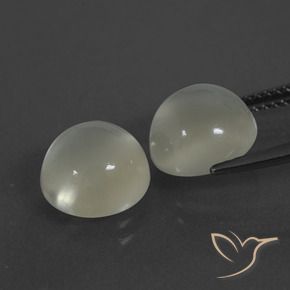 6.90 ct natürliche Warmweiß Mondstein-Edelsteine, Runden, Lichtdurchlässig