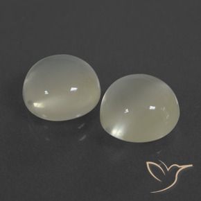 6.22 ct natürliche Warmweiß Mondstein-Edelsteine, Runden, Lichtdurchlässig