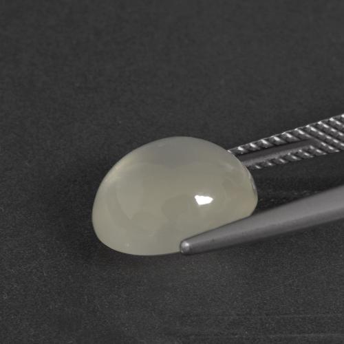 9,17 ctw natürlicher Warmweiß Mondstein, Oval Schliff, Lichtdurchlässig