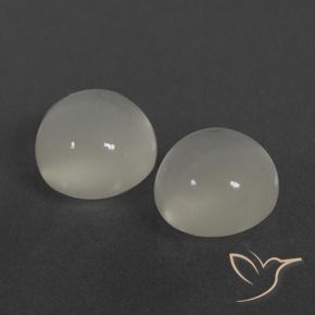 4.67 ct natürliche Warmweiß Mondstein-Edelsteine, Runden, Lichtdurchlässig