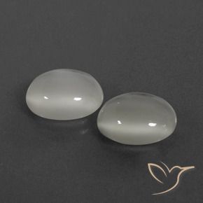 6.20 ct natürliche Warmweiß Mondstein-Edelsteine, Oval, Lichtdurchlässig