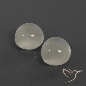 7.56 ct natürliche Warmweiß Mondstein-Edelsteine, Runden, Lichtdurchlässig