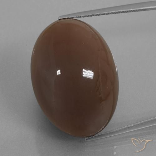 41,62 ctw natürlicher brauner Mondstein, Oval Schliff, Lichtundurchlässig