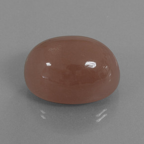 49,49 ctw natürlicher brauner Mondstein, Oval Schliff, Lichtundurchlässig
