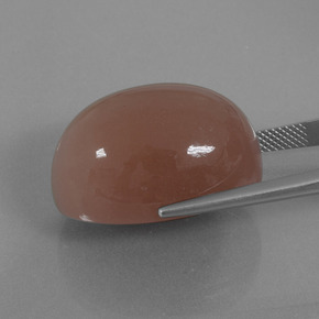 49,49 ctw natürlicher brauner Mondstein, Oval Schliff, Lichtundurchlässig