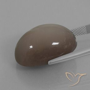 9,17 ctw natürlicher Mittel braun Mondstein, Oval, Lichtundurchlässig