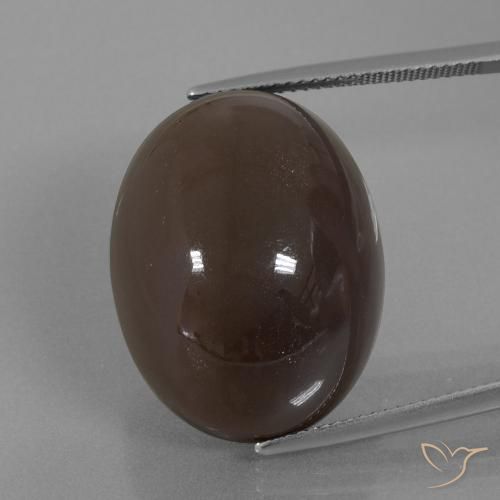 41.20ct Natürlicher Mittel braun Mondstein, Oval, Lichtundurchlässig