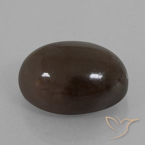 9,17 ctw natürlicher Umbrabraun Mondstein, Oval, Lichtundurchlässig