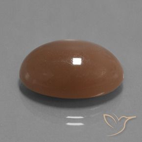 9,17 ctw natürlicher Tiefer Pfirsich Mondstein, Oval, Lichtundurchlässig