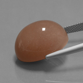 9,17 ctw natürlicher Apfelwein Mondstein, Oval Schliff, Lichtundurchlässig