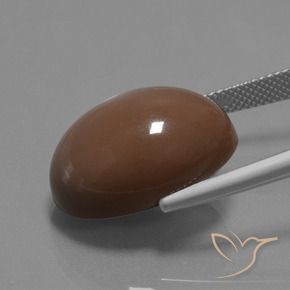 9,17 ctw natürlicher Mittel braun Mondstein, Oval, Lichtundurchlässig