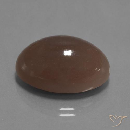 9,17 ctw natürlicher Mittel braun Mondstein, Oval, Lichtundurchlässig