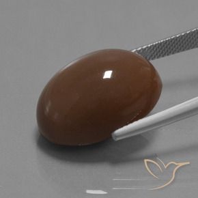 9,17 ctw natürlicher Mittel braun Mondstein, Oval, Lichtundurchlässig