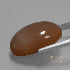 9,17 ctw natürlicher Warmes Braun Mondstein, Oval, Lichtundurchlässig