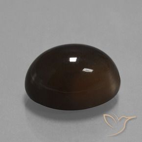 9,17 ctw natürlicher dunkelbraun Mondstein, Oval, Lichtundurchlässig
