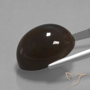 9,17 ctw natürlicher dunkelbraun Mondstein, Oval, Lichtundurchlässig