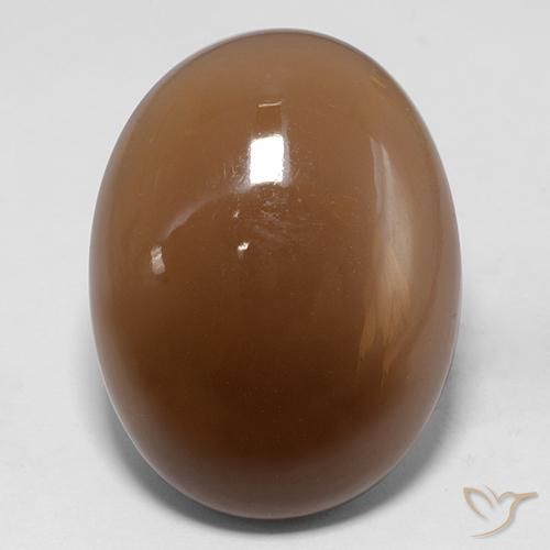 30.74ct Natürlicher gold-braun Mondstein, Oval, Lichtdurchlässig